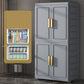 Hinged Wardrobe Cabinet Modern Plastic Storage Cabinet for Home