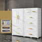 Hinged Wardrobe Cabinet Modern Plastic Storage Cabinet for Home