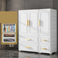 Hinged Wardrobe Cabinet Modern Plastic Storage Cabinet for Home