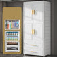 Hinged Wardrobe Cabinet Modern Plastic Storage Cabinet for Home