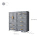 Hinged Wardrobe Cabinet Modern Plastic Storage Cabinet for Home
