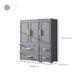 Hinged Wardrobe Cabinet Modern Plastic Storage Cabinet for Home