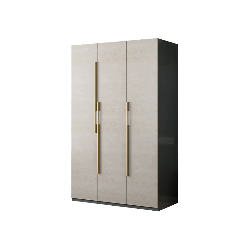 Engineered Wood Wardrobe Closet with Shelves Modern Wardrobe Cabinet