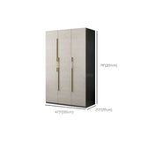 Engineered Wood Wardrobe Closet with Shelves Modern Wardrobe Cabinet