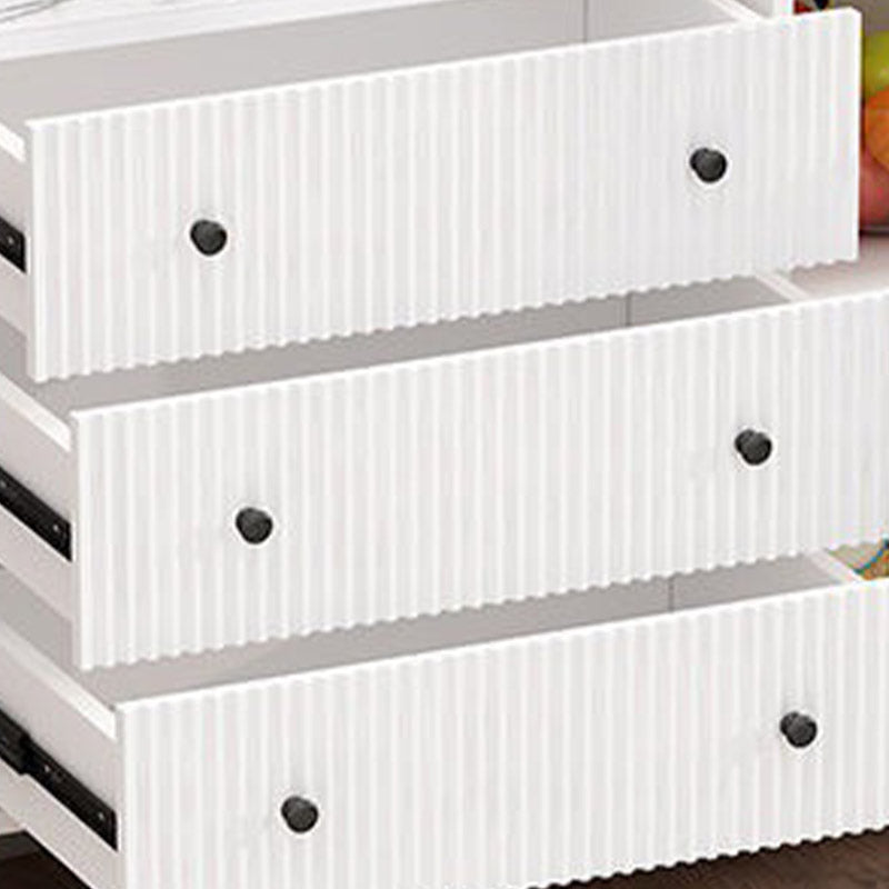 Scheda laterale in legno ingegnerizzato in ingegneria ingegnerizzata in vetro glam per uso della cucina