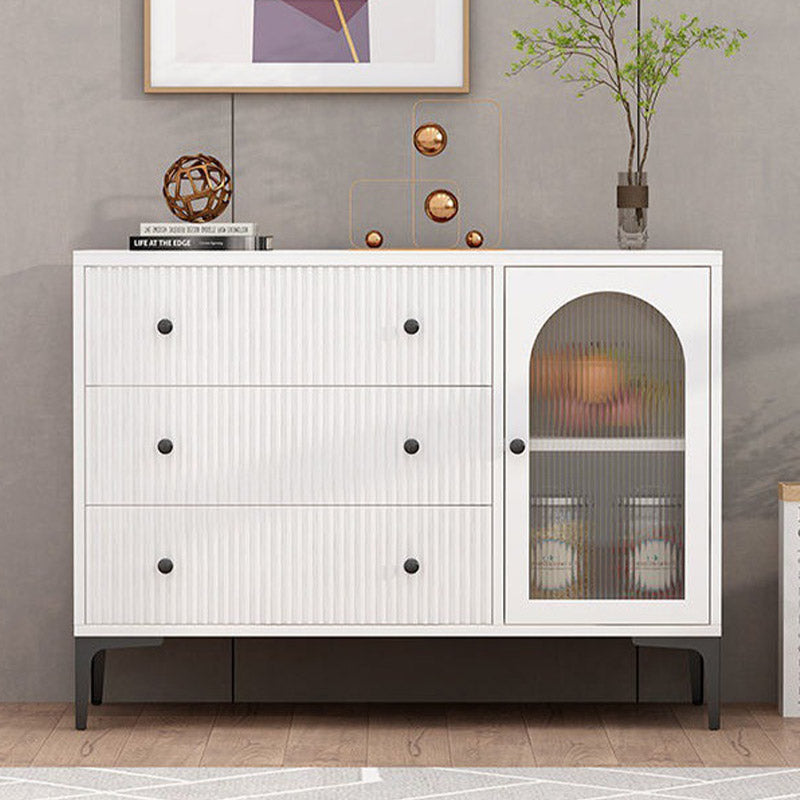 Scheda laterale in legno ingegnerizzato in ingegneria ingegnerizzata in vetro glam per uso della cucina