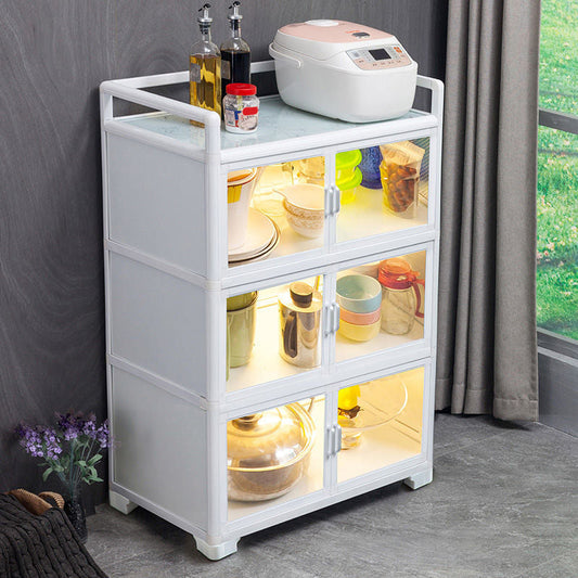 Server per server delle porte acriliche visibili per l'uso della cucina