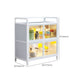 Visible Acrylic Door Server Metal Dinner Server for Kitchen Use