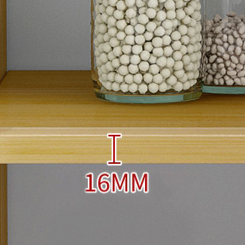 Modern Style Kitchen Sideboard Engineered Wood Sideboard with Open Storage Clearhalo 'buffet_sideboard' 'Buffets & Sideboards' 'furn' 'furn_buffet_sideboard' 'Furniture' 'Kitchen & Dining Furniture' 6755331