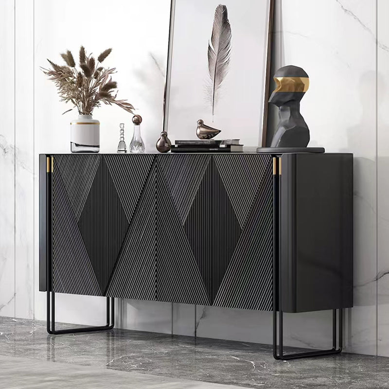 Panneau latéral en bois d'ingénierie en pierre moderne pour le salon