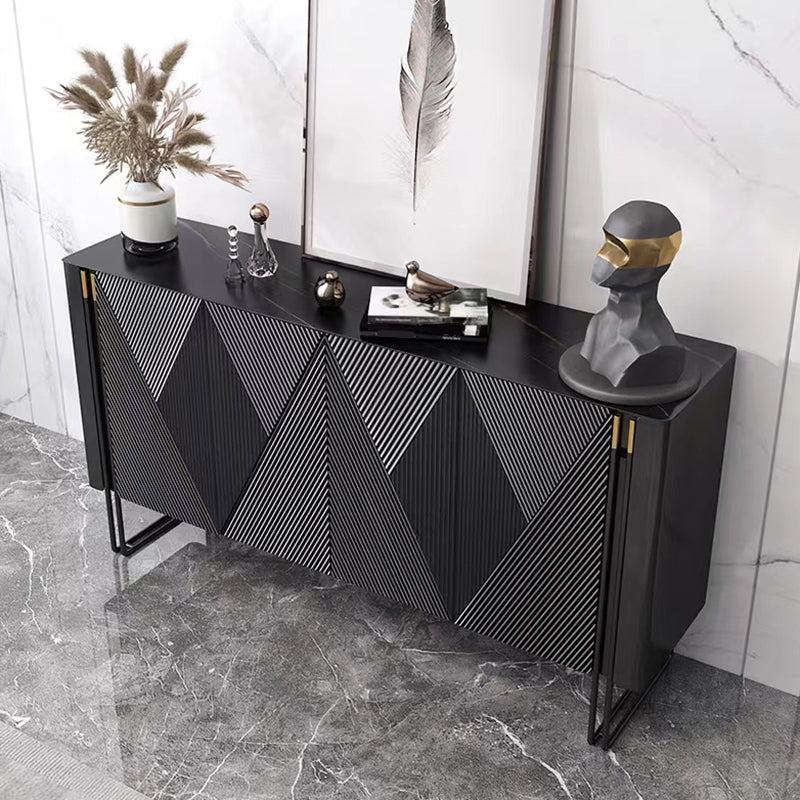 Panneau latéral en bois d'ingénierie en pierre moderne pour le salon