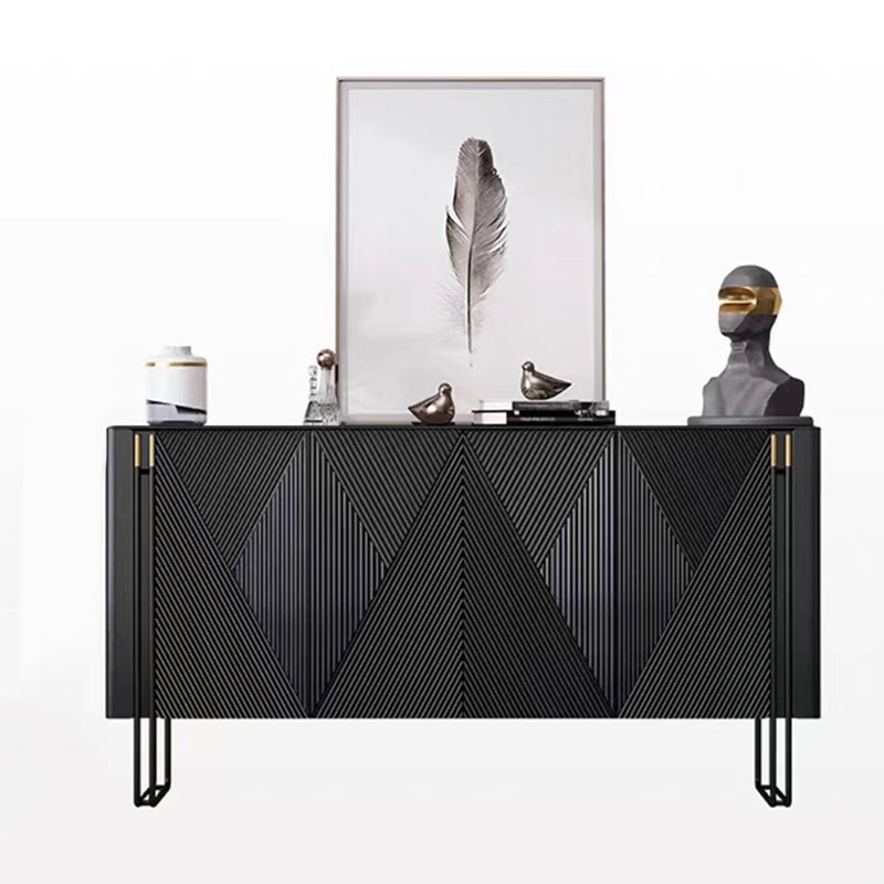 Panneau latéral en bois d'ingénierie en pierre moderne pour le salon