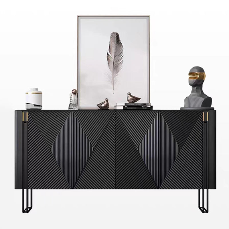 Panneau latéral en bois d'ingénierie en pierre moderne pour le salon