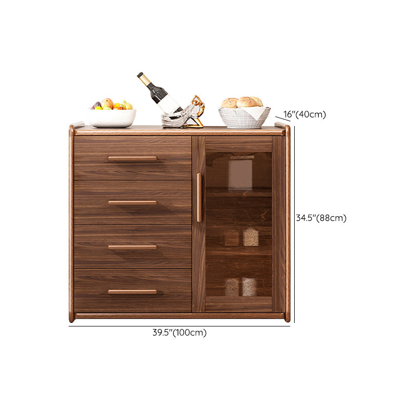 Cucina moderna in stile cucina sideboard in legno ingegnerizzato con 4 cassetti