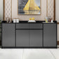 Sideboard in legno ingegnerizzato in stile moderno con 2-disegno e 4 porte