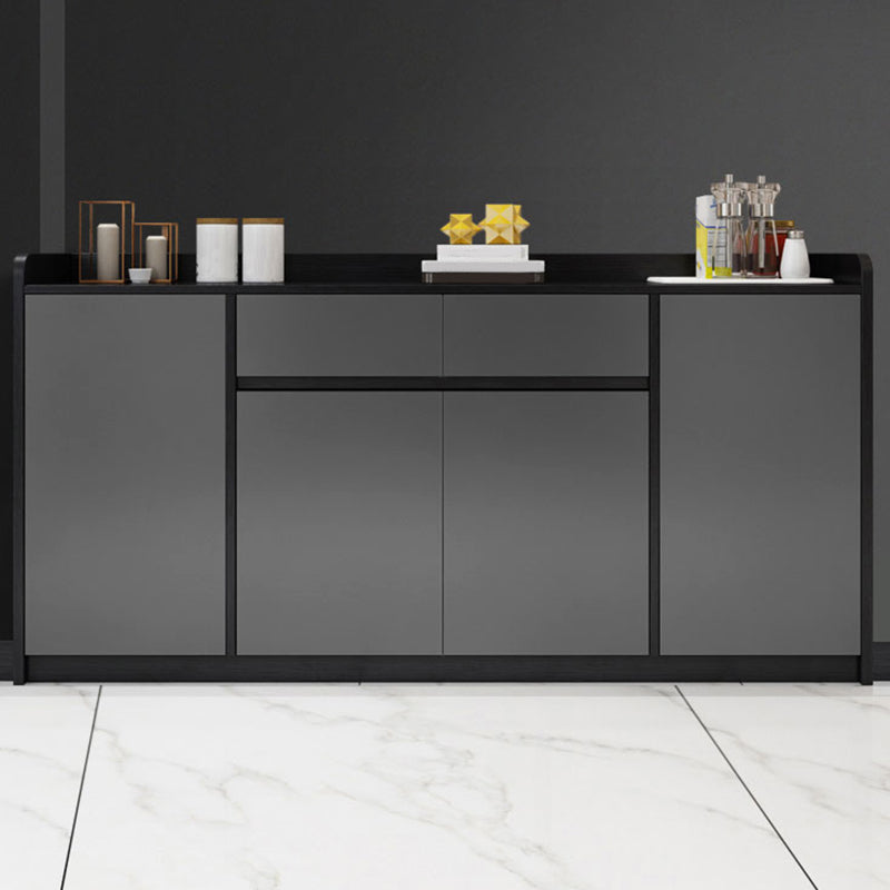 Sideboard in legno ingegnerizzato in stile moderno con 2-disegno e 4 porte