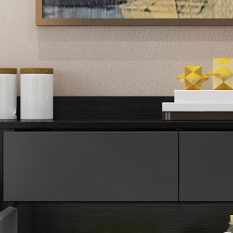 Sideboard in legno ingegnerizzato in stile moderno con 2-disegno e 4 porte