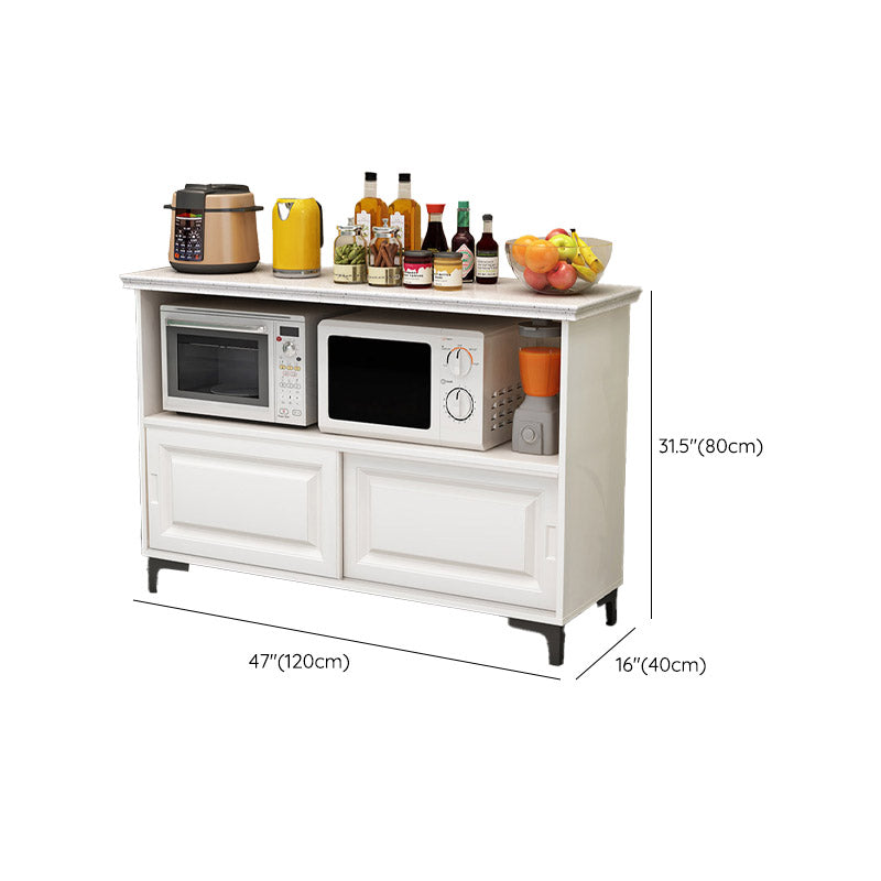 Marble Kitchen Island Table Rectangular Home Dining Prep Table