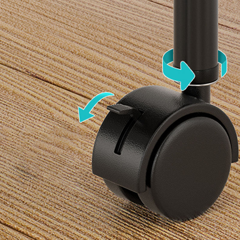 Metal Dining Room Prep Table Open Shelves Rolling Kitchen Trolley Clearhalo 'furn' 'furn_kitchen_islands_carts' 'Furniture' 'Kitchen & Dining Furniture' 'Kitchen Islands & Carts' 'kitchen_islands_carts' 6755521