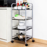 Open Shelves Kitchen Trolley Home Dining Modern Prep Table with Casters Clearhalo 'furn' 'furn_kitchen_islands_carts' 'Furniture' 'Kitchen & Dining Furniture' 'Kitchen Islands & Carts' 'kitchen_islands_carts' 6755536