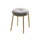 Velvet Upholstered Ottoman Velvet Colored Flower Shape Metal Frame Ottoman Clearhalo 'furn' 'furn_ottomans_poufs' 'Furniture' 'Living Room Furniture' 'Ottomans & Poufs' 'ottomans_poufs' 6755986