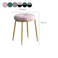 Velvet Upholstered Ottoman Velvet Colored Flower Shape Metal Frame Ottoman Clearhalo 'furn' 'furn_ottomans_poufs' 'Furniture' 'Living Room Furniture' 'Ottomans & Poufs' 'ottomans_poufs' 6756004
