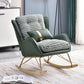 Nordic Simple Style Single Rocking Chair Leisure Home Lazy Chair Rocking Chair Green Clearhalo 'Chairs & Seating' 'furn' 'furn_rocking_chairs' 'Furniture' 'Living Room Furniture' 'Rocking Chairs' 'rocking_chairs' 6756010