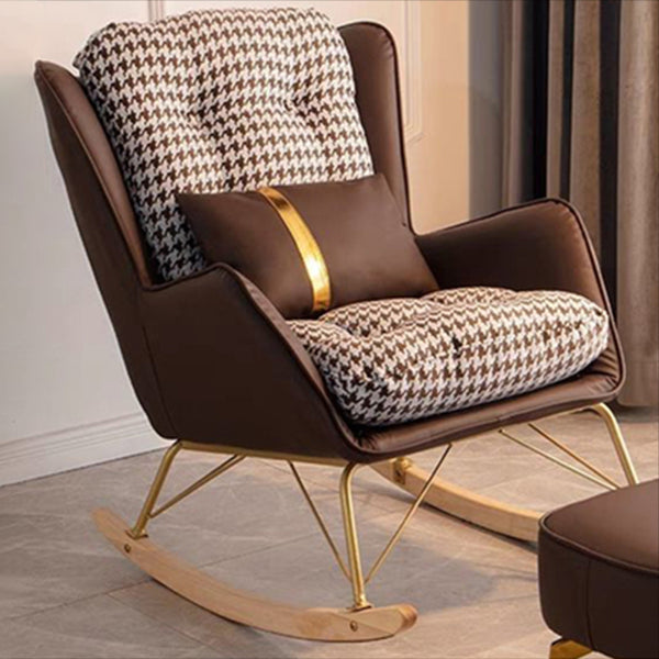 Nordic Simple Style Single Rocking Chair Leisure Home Lazy Chair Clearhalo 'Chairs & Seating' 'furn' 'furn_rocking_chairs' 'Furniture' 'Living Room Furniture' 'Rocking Chairs' 'rocking_chairs' 6756024