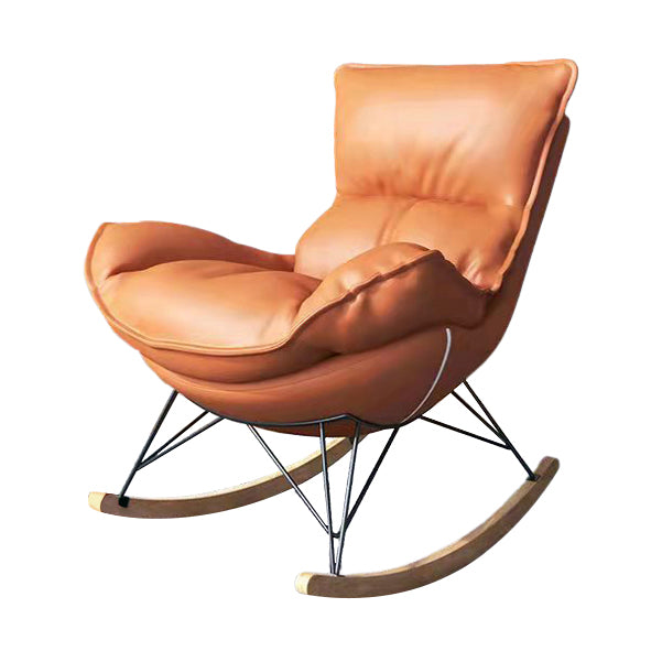 Indoor Home Sofa Rocking Chair Lazy Single Rocking Chair for Living Room and Bedroom Clearhalo 'Chairs & Seating' 'furn' 'furn_rocking_chairs' 'Furniture' 'Living Room Furniture' 'Rocking Chairs' 'rocking_chairs' 6756034
