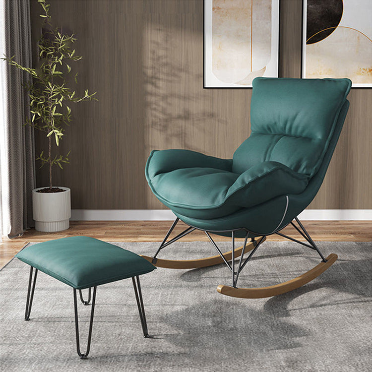 Indoor Home Sofa Rocking Chair Lazy Single Rocking Chair for Living Room and Bedroom Clearhalo 'Chairs & Seating' 'furn' 'furn_rocking_chairs' 'Furniture' 'Living Room Furniture' 'Rocking Chairs' 'rocking_chairs' 6756043