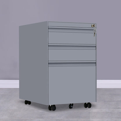 Armoires de fichiers contemporaines de fichier en acier de fichier piédestal avec bureau de verrouillage