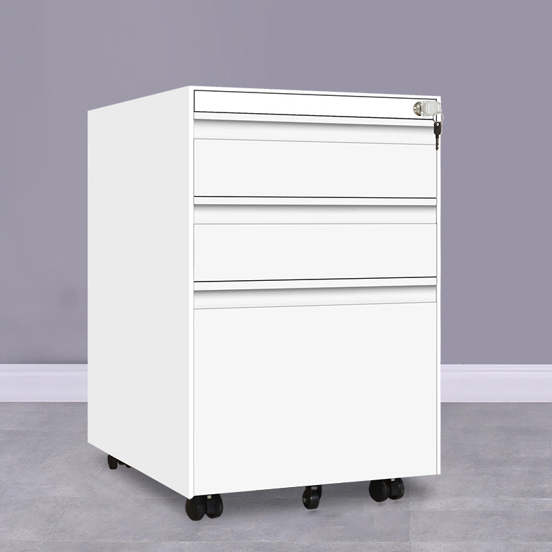 Armoires de fichiers contemporaines de fichier en acier de fichier piédestal avec bureau de verrouillage