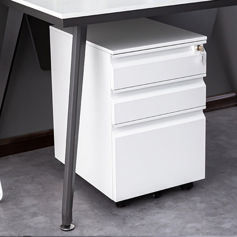 Moderne Metallschrank -Verriegelungsschubladen -Aktenschrank mit Rizinus