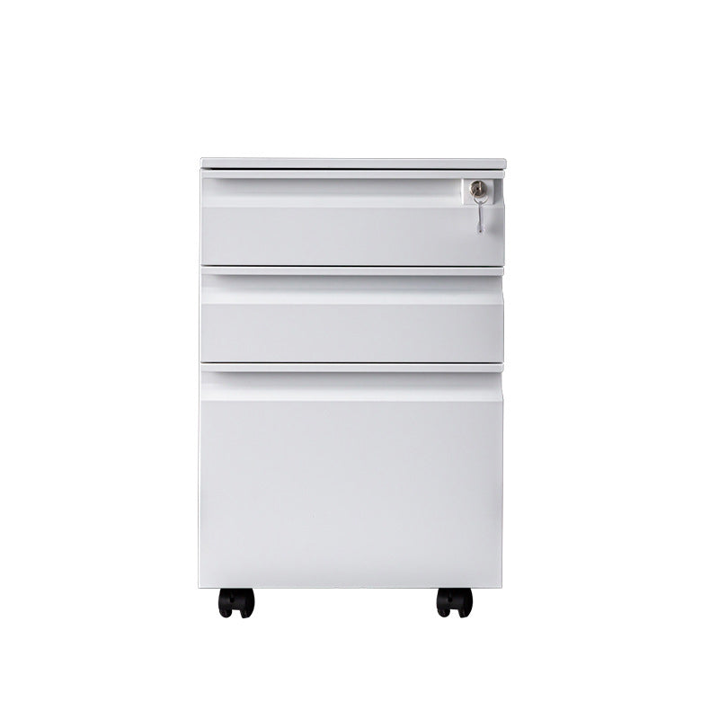 Moderne Metallschrank -Verriegelungsschubladen -Aktenschrank mit Rizinus