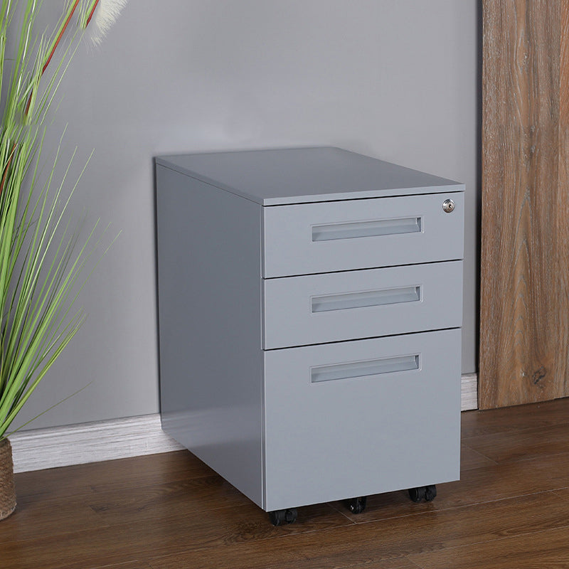 Moderne Metallschrank -Verriegelungsschubladen -Aktenschrank mit Rizinus