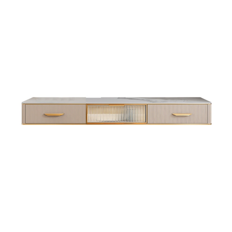 Modern TV Stand Console Floating TV Media Console with 2 Drawers Clearhalo 'furn' 'furn_tv_stands_entertainment_centers' 'Furniture' 'Living Room Furniture' 'TV Stands & Entertainment Centers' 'TV Stands & Media Storage Furniture' 'tv_stands_entertainment_centers' 6757429
