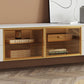 Enclosed Storage Media Console TV Stand Stone TV Stand with 4 Drawers Clearhalo 'furn' 'furn_tv_stands_entertainment_centers' 'Furniture' 'Living Room Furniture' 'TV Stands & Entertainment Centers' 'TV Stands & Media Storage Furniture' 'tv_stands_entertainment_centers' 6757463