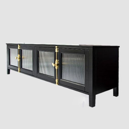 Modern Metal TV Media Stand Enclosed Storage TV Console for Living Room Clearhalo 'furn' 'furn_tv_stands_entertainment_centers' 'Furniture' 'Living Room Furniture' 'TV Stands & Entertainment Centers' 'TV Stands & Media Storage Furniture' 'tv_stands_entertainment_centers' 6757471