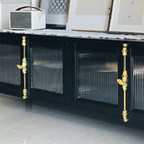 Modern Metal TV Media Stand Console TV in stoccaggio chiuso per soggiorno