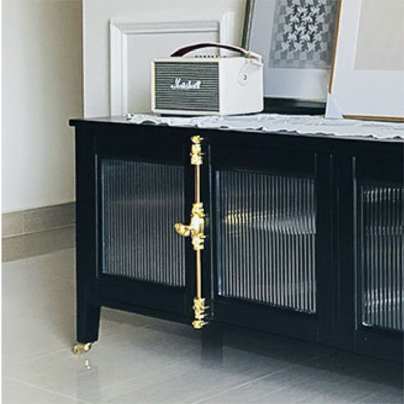 Modern Metal TV Media Stand Enclosed Storage TV Console for Living Room Clearhalo 'furn' 'furn_tv_stands_entertainment_centers' 'Furniture' 'Living Room Furniture' 'TV Stands & Entertainment Centers' 'TV Stands & Media Storage Furniture' 'tv_stands_entertainment_centers' 6757478