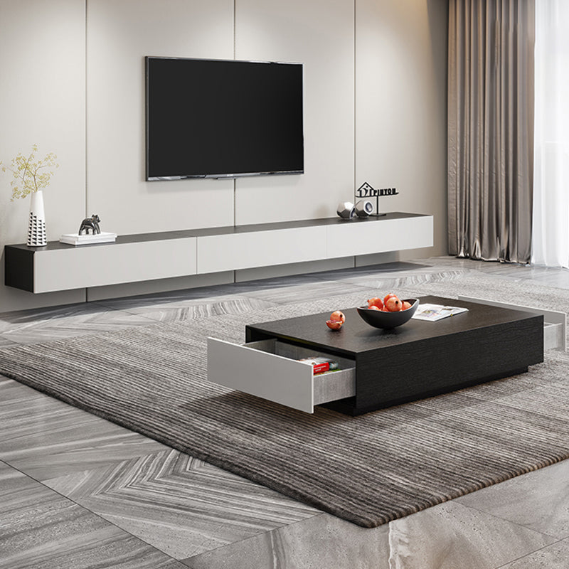 Contemporary TV Media Stand Wooden TV Stand Console for Living Room Clearhalo 'furn' 'furn_tv_stands_entertainment_centers' 'Furniture' 'Living Room Furniture' 'TV Stands & Entertainment Centers' 'TV Stands & Media Storage Furniture' 'tv_stands_entertainment_centers' 6757498