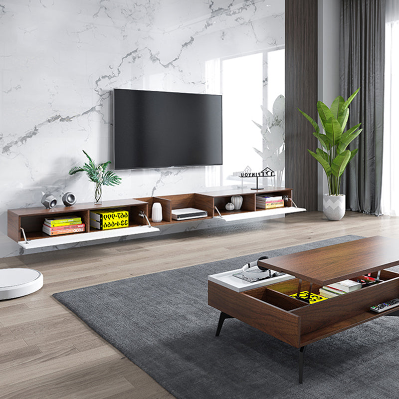 Contemporary TV Media Stand Wooden TV Stand Console for Living Room Clearhalo 'furn' 'furn_tv_stands_entertainment_centers' 'Furniture' 'Living Room Furniture' 'TV Stands & Entertainment Centers' 'TV Stands & Media Storage Furniture' 'tv_stands_entertainment_centers' 6757503