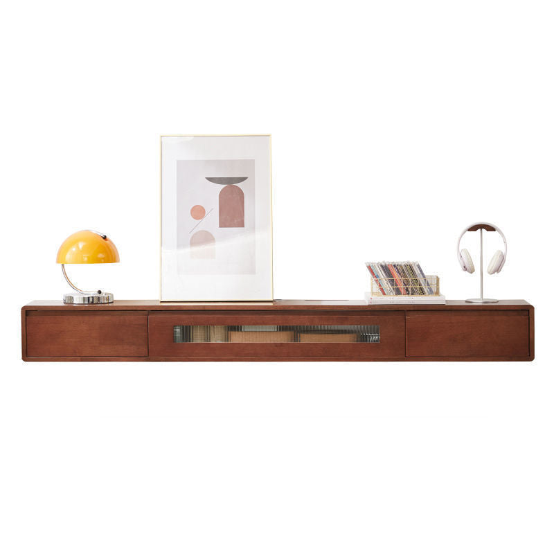 Modern TV Media Console Solid Wood TV Media Stand for Living Room Nut-Brown Clearhalo 'furn' 'furn_tv_stands_entertainment_centers' 'Furniture' 'Living Room Furniture' 'TV Stands & Entertainment Centers' 'TV Stands & Media Storage Furniture' 'tv_stands_entertainment_centers' 6757524