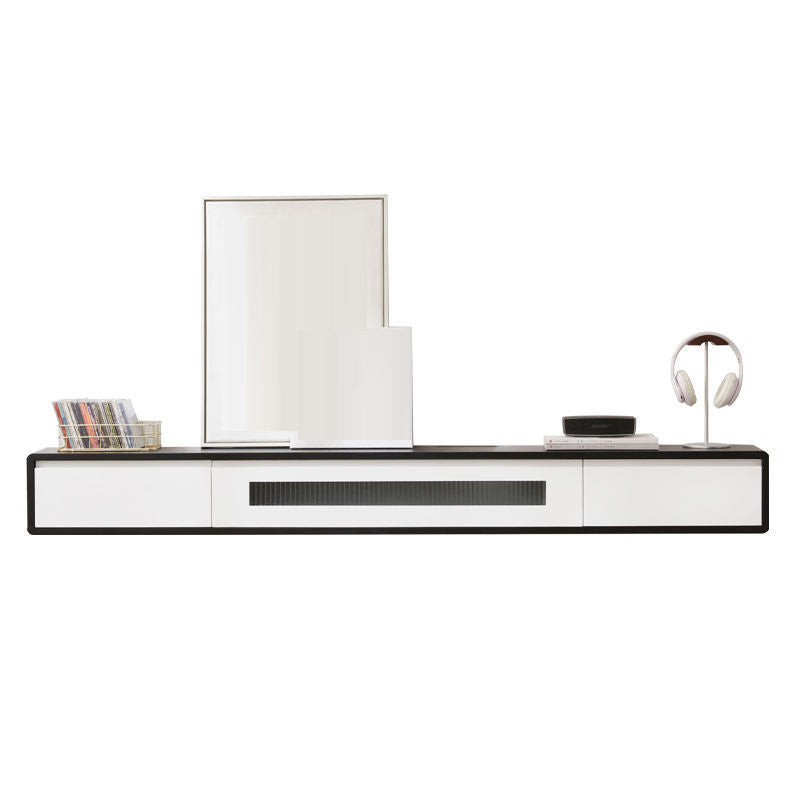 Modern TV Media Console Solid Wood TV Media Stand for Living Room Black-White Clearhalo 'furn' 'furn_tv_stands_entertainment_centers' 'Furniture' 'Living Room Furniture' 'TV Stands & Entertainment Centers' 'TV Stands & Media Storage Furniture' 'tv_stands_entertainment_centers' 6757528