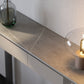 Mesa de consola de media luna de piedra Modern 13.78 "W Table de acento para Hall