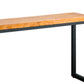Table de acento de madera moderna de mediados de siglo Mesa de consola rectangular
