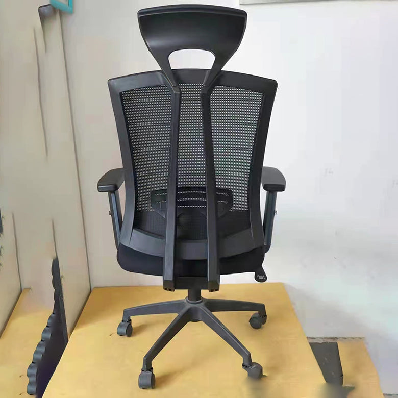 Chaise de bras de hauteur de siège réglable chaise de bureau en métal contemporain