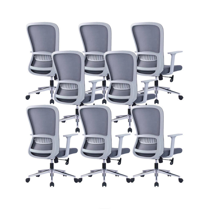 Chaise de bras de hauteur de siège réglable chaise de bureau en métal contemporain