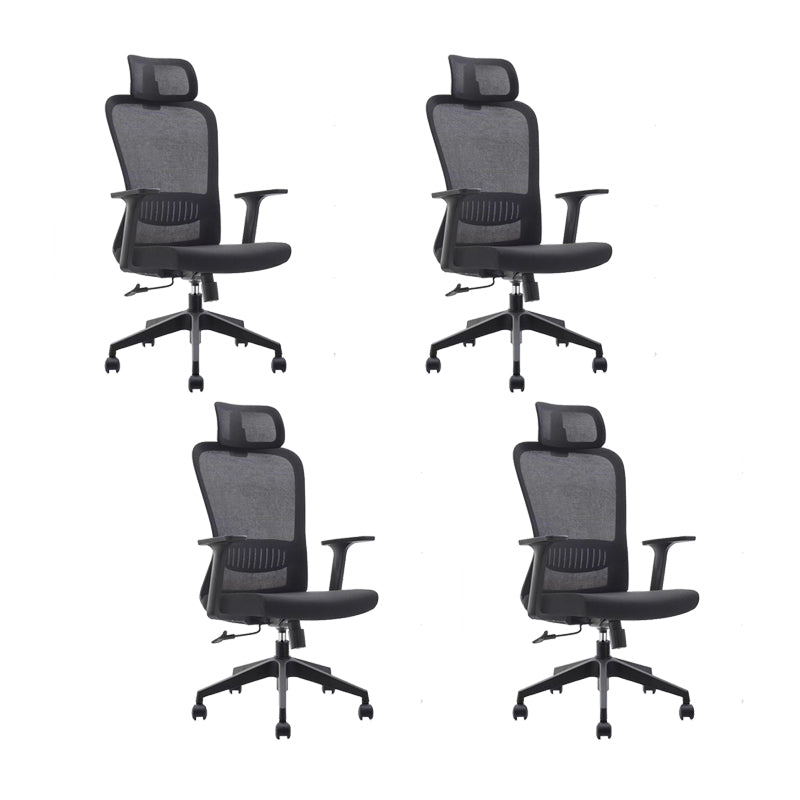 Chaise de bras de hauteur de siège réglable chaise de bureau en métal contemporain