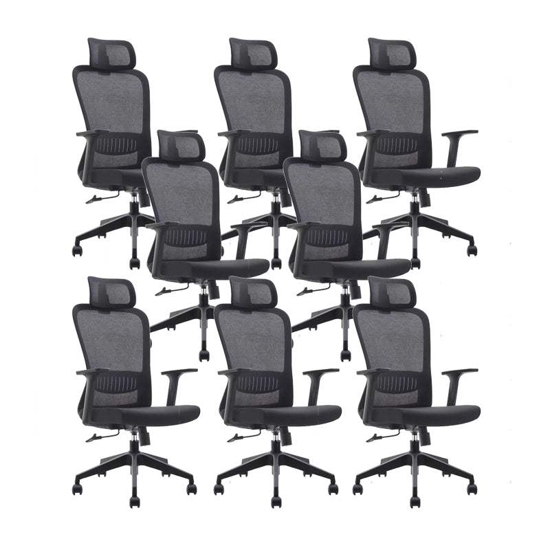 Chaise de bras de hauteur de siège réglable chaise de bureau en métal contemporain